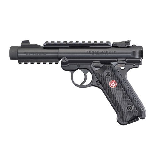 RUGER Mark IV Tactical 22LR 44 10rd Pistol w Threaded Barrel  Black