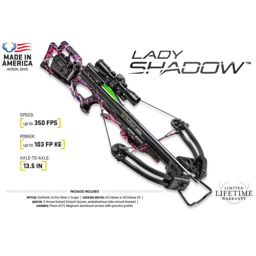 TENPOINT 17 Lady Shadow Crossbow Package w/3X Pro | KYGUNCO