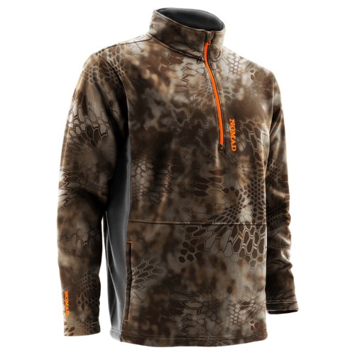 NOMAD CLOTHING Southbounder Camo 1/4 Zip Fleece Kryptec Banshee