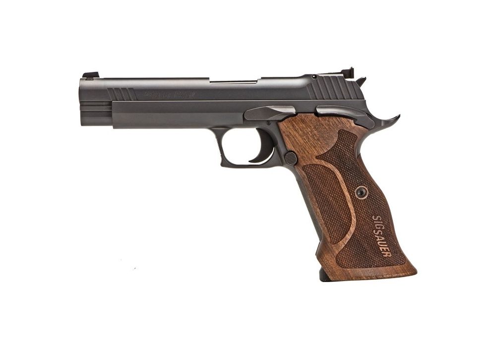 SIG SAUER P210 Target 9mm 5" 8rd Pistol - Black w/ Target Walnut Grips