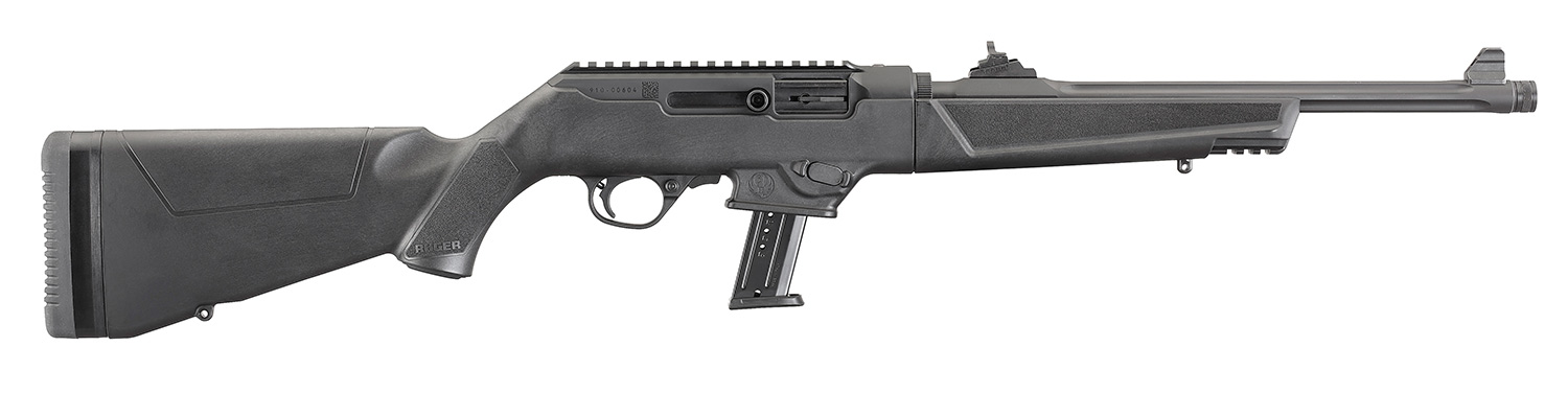 RUGER PC Carbine TAKEDOWN 9mm 16.12" 17rd Semi-Auto Rifle w/ Fluted Threaded Barrel - Black