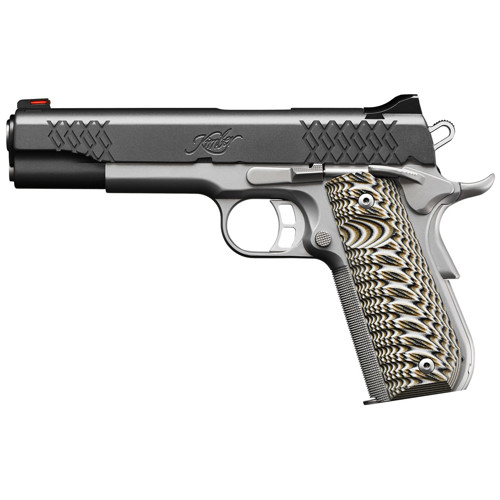 KIMBER Aegis Elite Custom 1911 9mm 5 9rd Pistol w Fiber Optic Sights  TwoTone  G10 Grips