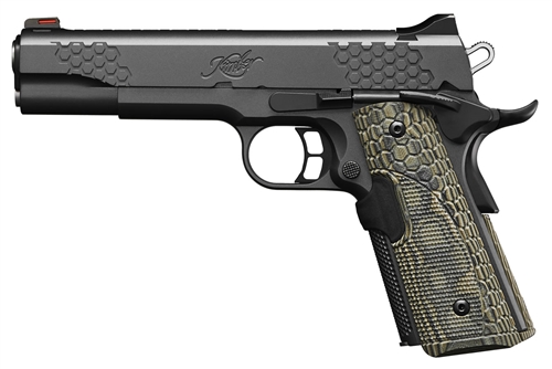 KIMBER KHX Custom 1911 45ACP 5" 8rd Pistol w/ Laser Grips - Black / G10
