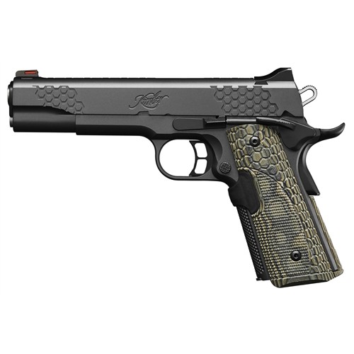 KIMBER KHX Custom 1911 45ACP 5 8rd Pistol w Laser Grips  Black  G10