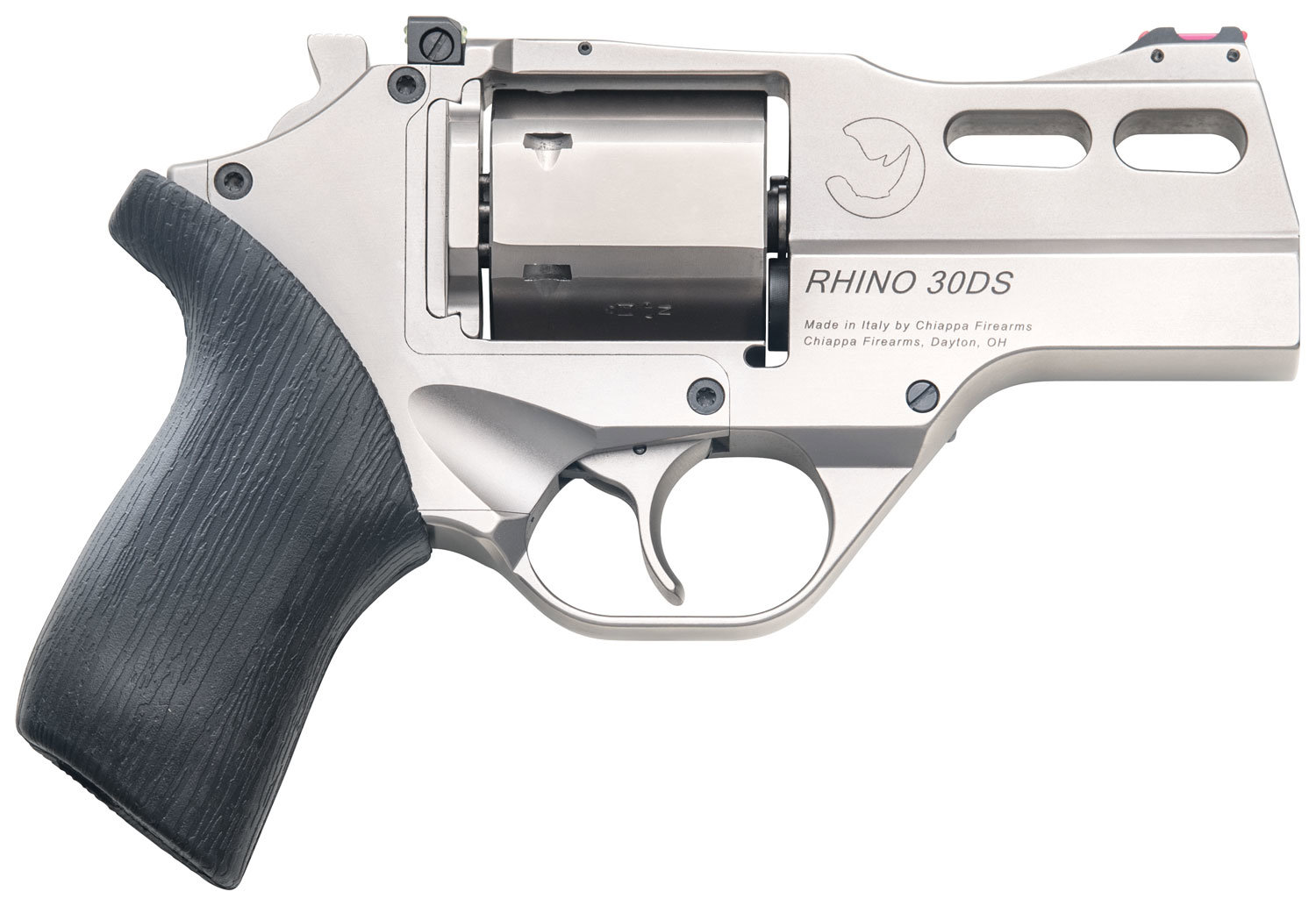 CHIAPPA FIREARMS 30DS 357 Mag 3" 6rd Revolver - Nickel | Black Rubber