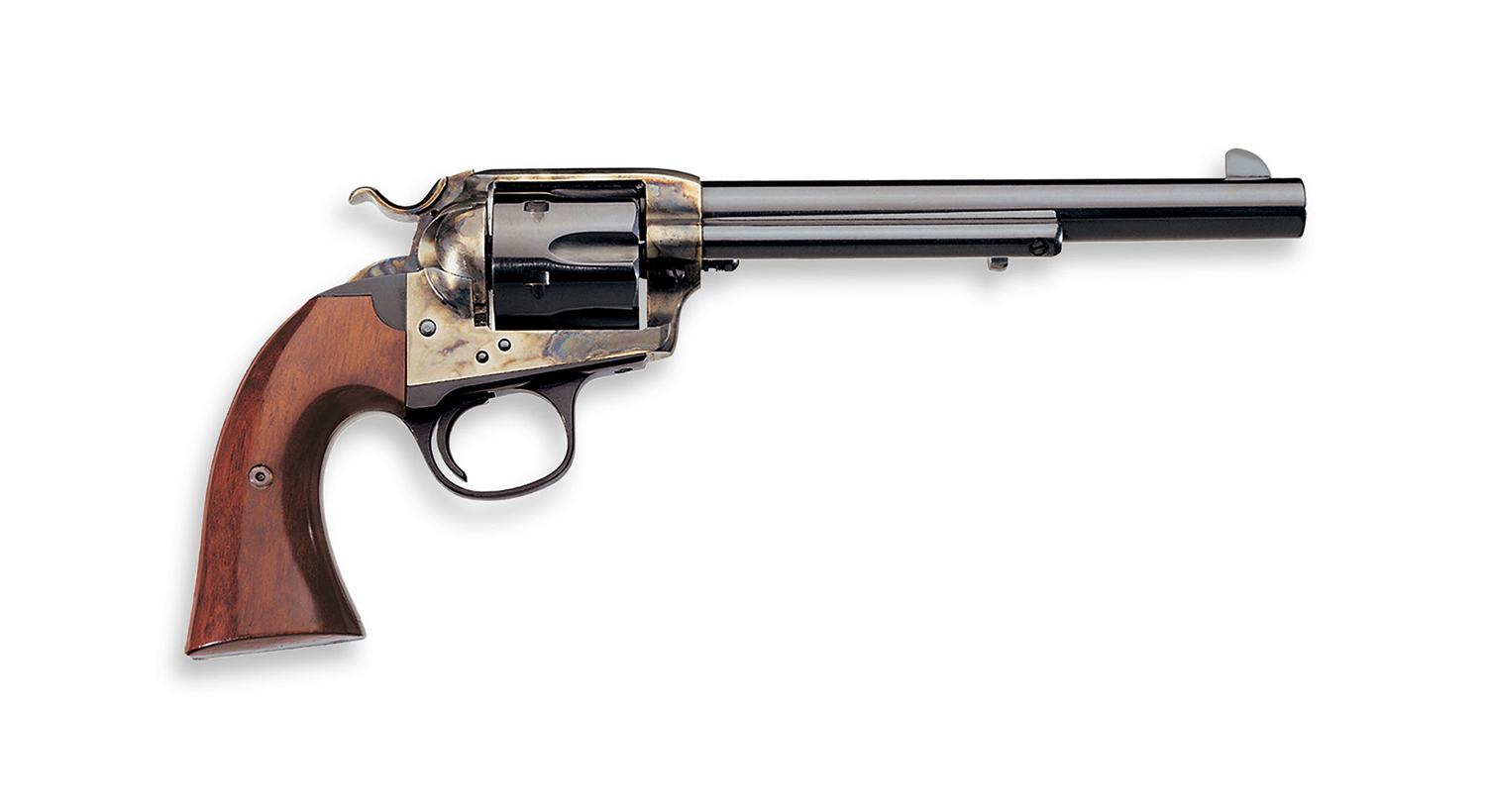 UBERTI 1873 Cattleman Bisley 45 LC 5.5" 6rd Revolver - Case Hardened | Walnut