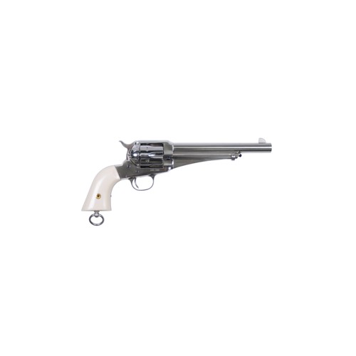 UBERTI 1875 Army Outlaw Frank James 45 LC 75 6rd Revolver  Nickel  Ivory