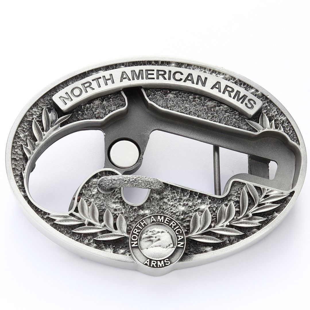NAA Long Rifle Oval Ornate Belt Buckle