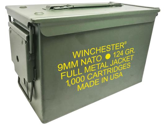 Winchester Repeating Arms Winchester Ammo Q4318AC USA 9mm NATO 124 gr Full ...