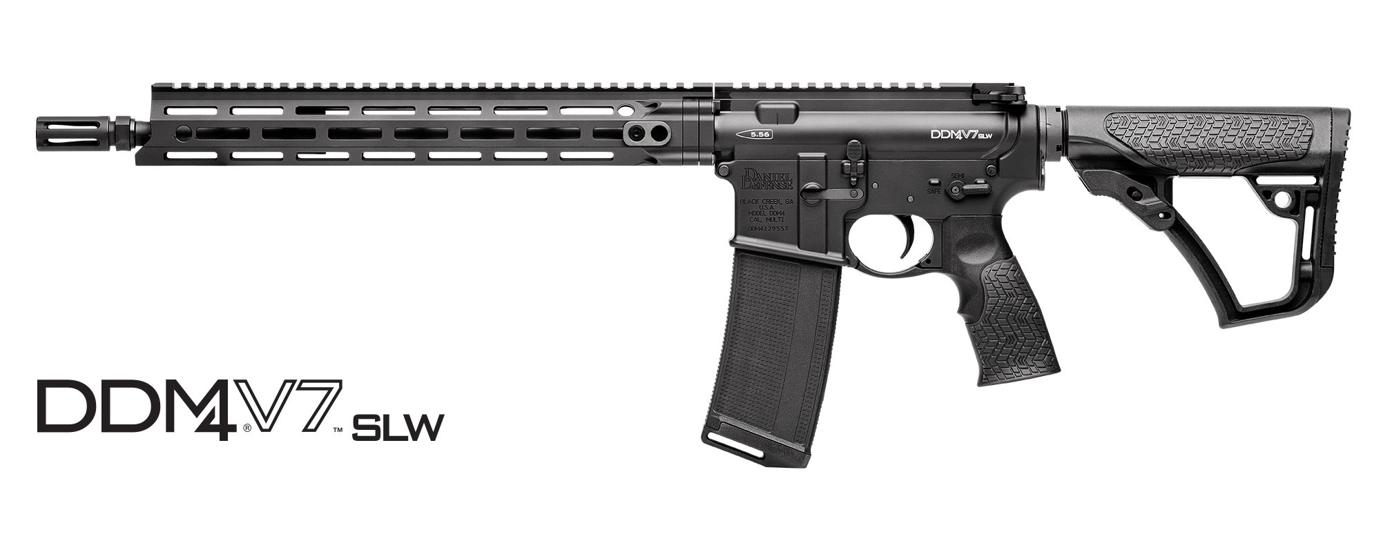 DANIEL DEFENSE DDM4V7 5.56 NATO 14.5" 30rd Semi-Auto AR15 Rifle w/ Pinned Flash Suppressor - M-LOK