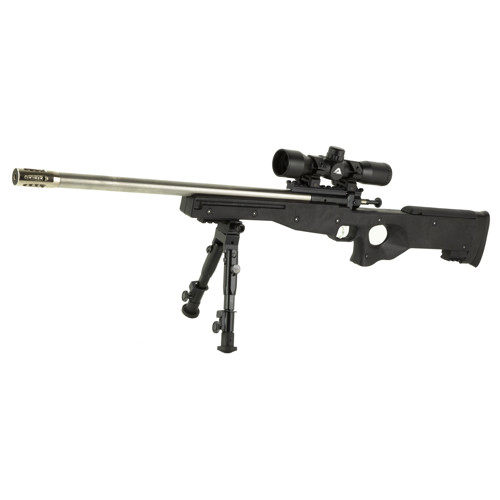 KEYSTONE Crickett Precision 22LR 161 Single Shot Rifle w Scope Rail Muzzle Break Bipod  Black