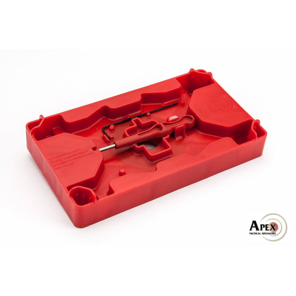 Apex Tactical Specialties Armorer’s Tray & Pin Punch, Polymer Red