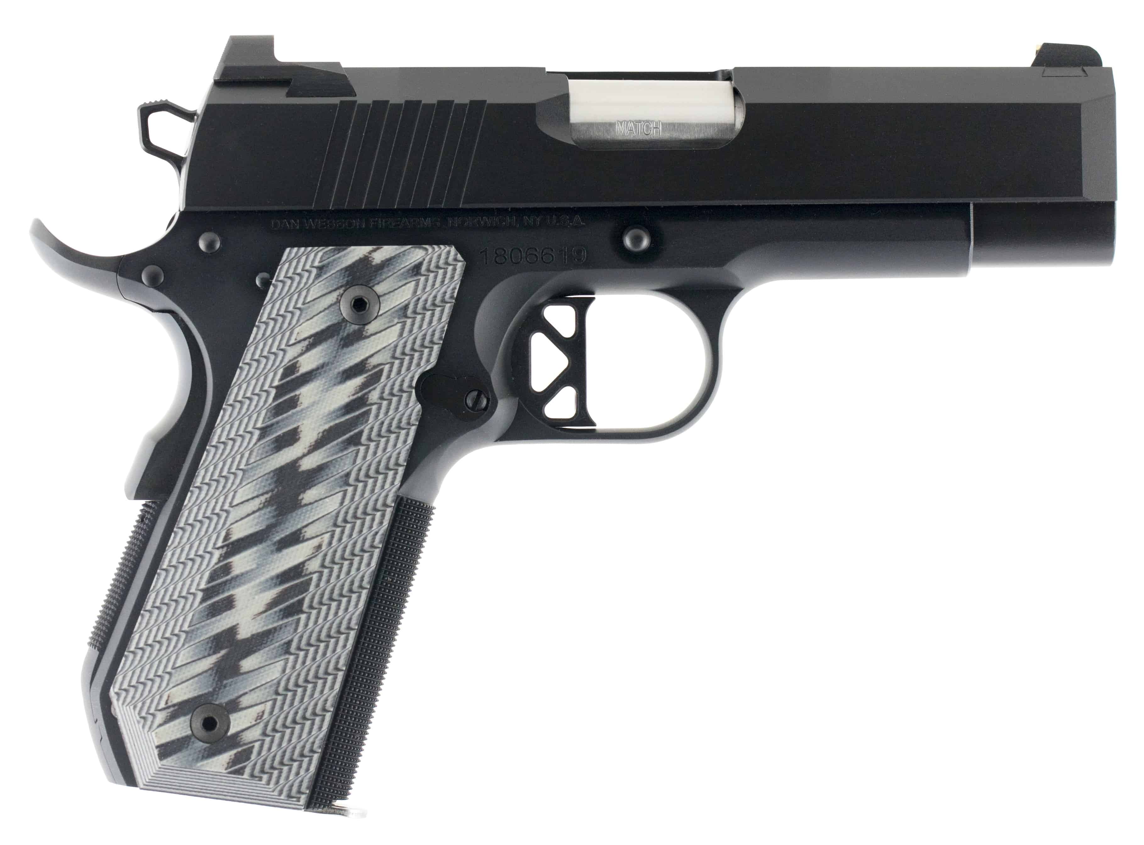 DAN WESSON ECP 1911 45ACP 4" 8rd Pistol | Black w/ G10 Grips