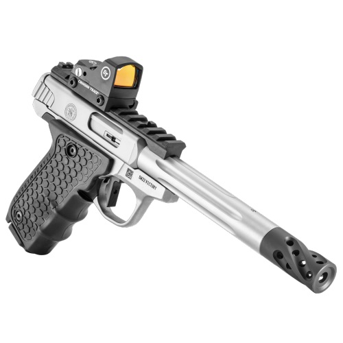 SMITH & WESSON VICTORY Target 22LR 6" 10rd Pistol w/ Muzzle Break & CT Red Dot Sight - Stainless