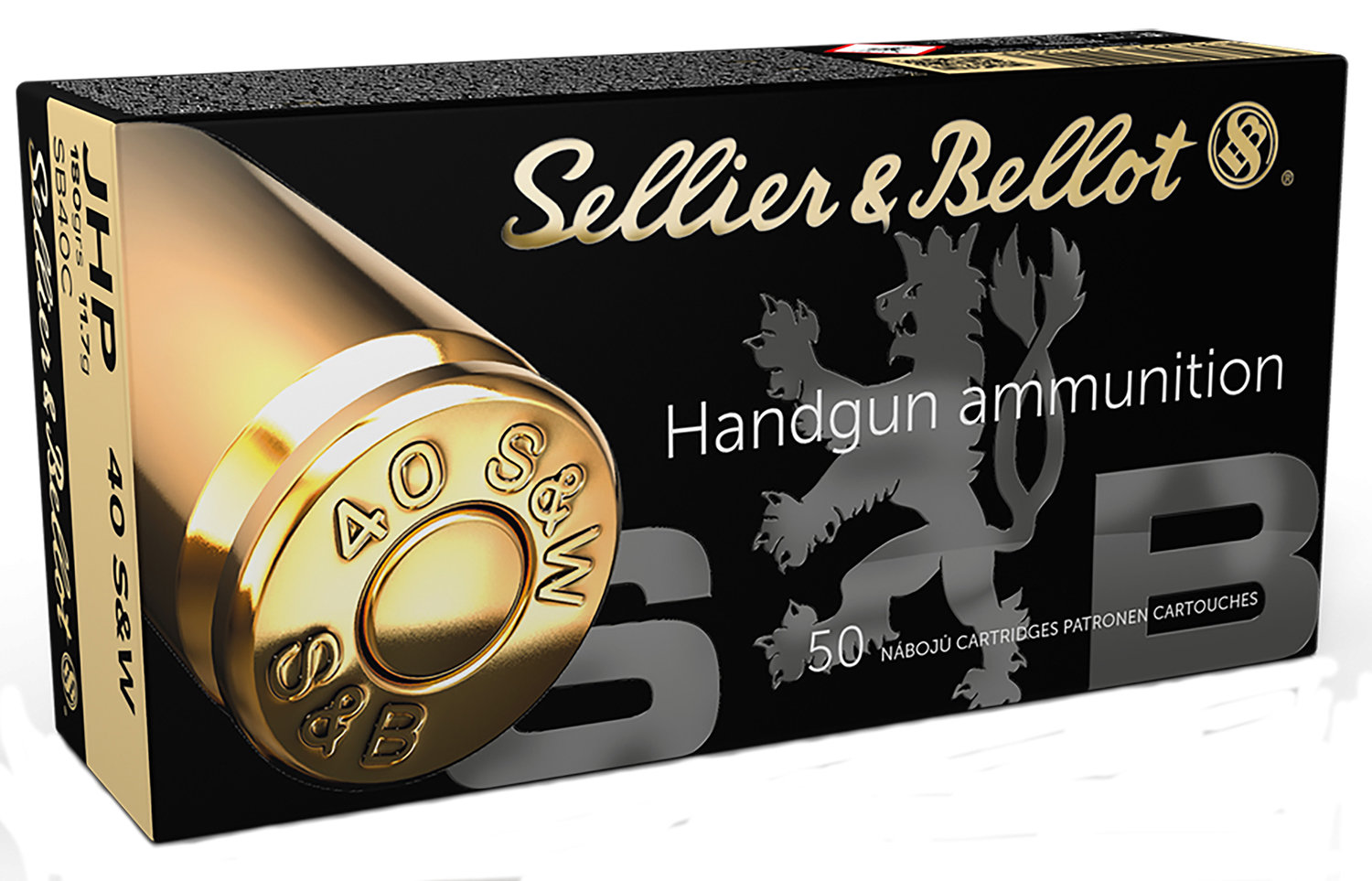 Sellier & Bellot Sellier Bellot SB40C Handgun 40 Sw 180 GR Jacketed Hollow Point JHP 50 Bx 20 Cs