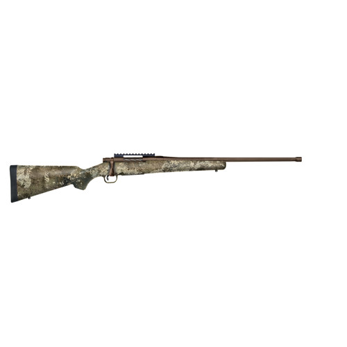 MOSSBERG Patriot Predator 65 Creedmoor 22 5rd Bolt Rifle w Threaded Barrel  Strata Camo  Brown