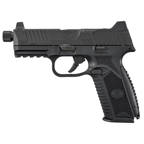 FN America 509 Tactical 9mm 45 24rd Optic Ready Pistol w Threaded Barrel  Black