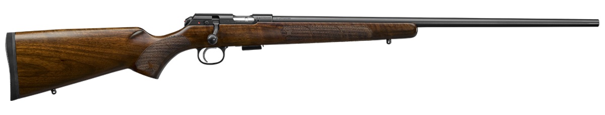 CZ-USA 457 American 17 HMR 24.8" 5rd Bolt Rifle - Black / Walnut