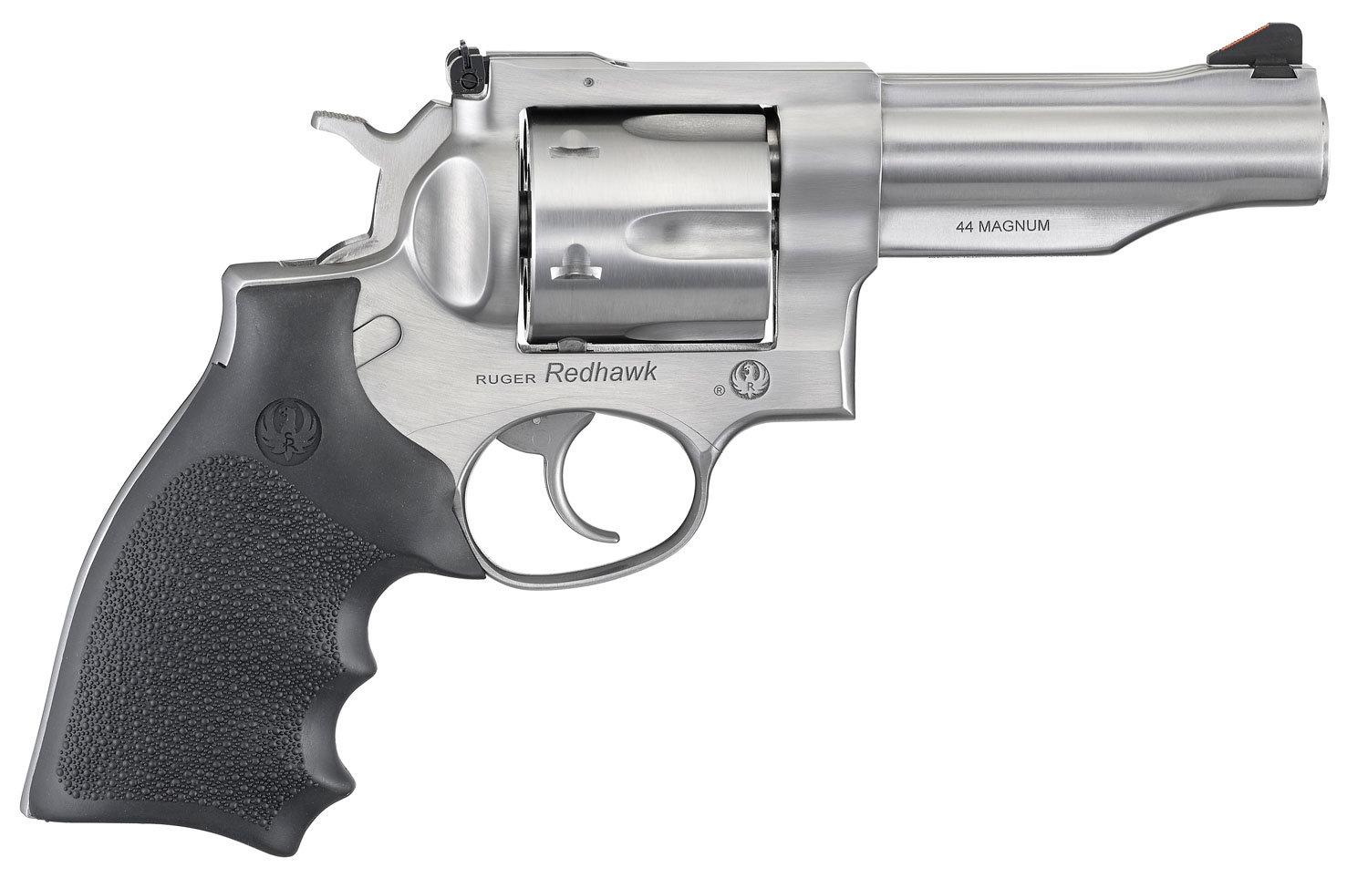 RUGER Redhawk 44 Rem Mag 4.2" 6rd Revolver - Stainless | Rubber