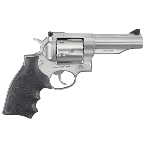 RUGER Redhawk 44 Rem Mag 42 6rd Revolver  Stainless  Rubber