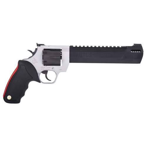TAURUS 44 Raging Hunter 44 REM MAG 838 6rd Revolver  Stainless  Black  Rubber Grips
