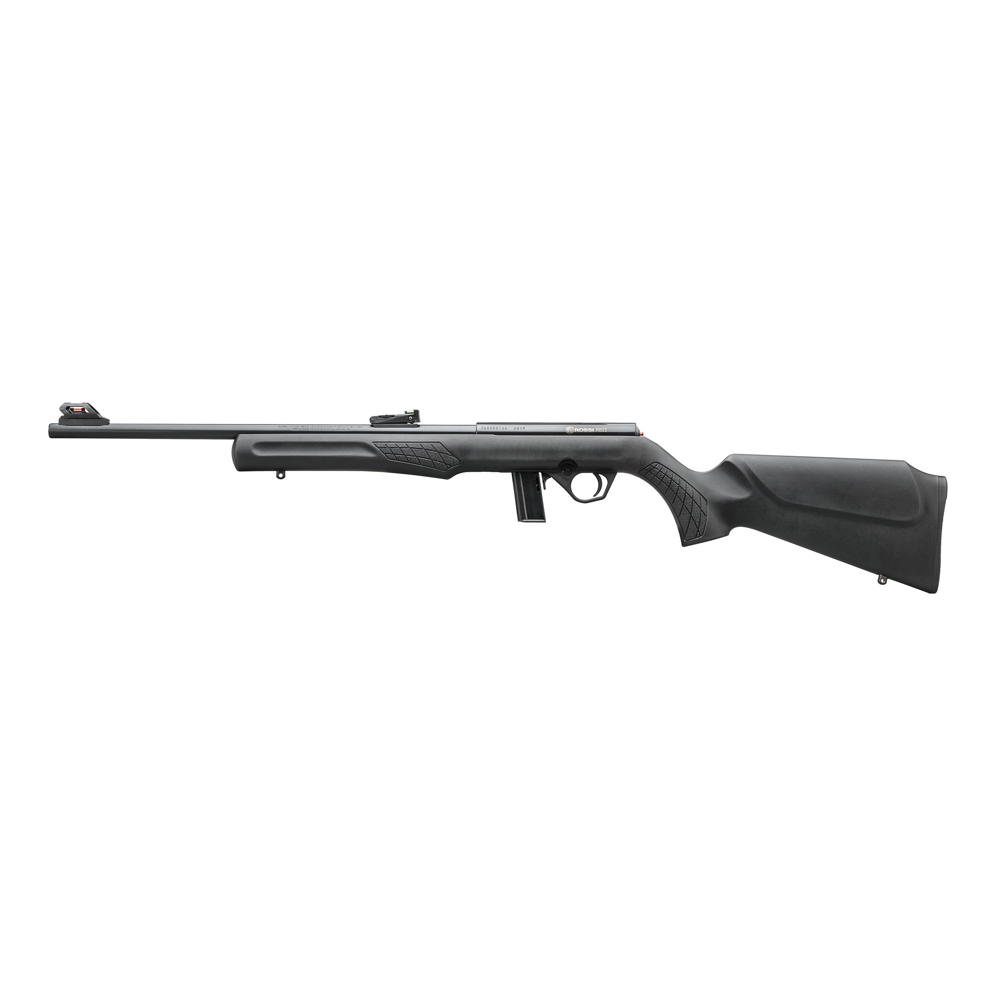 ROSSI RB22 22LR 18" 10rd Bolt Rifle w/ Fiber Optic Sights - Black Synthetic
