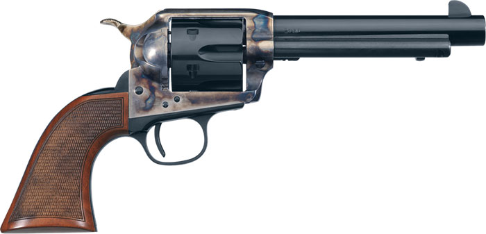UBERTI 1873 Cattleman Short Stroke 45 LC 4.75" 6rd Revolver - Case Hardened | Walnut
