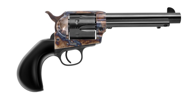 UBERTI Bonney "Billy the Kid" 1873 Cattleman 45LC 5.5" 6rd Revolver - Blued / Bison-Horn Grip