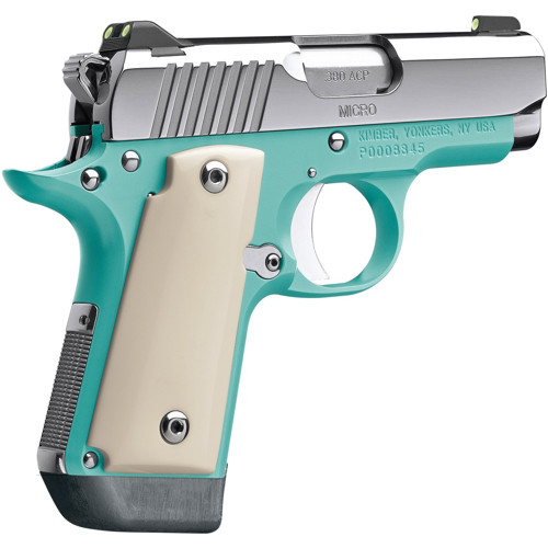 KIMBER Micro Bel Air 380 ACP 275 7rd Pistol w Night Sights  Blue  Nickel