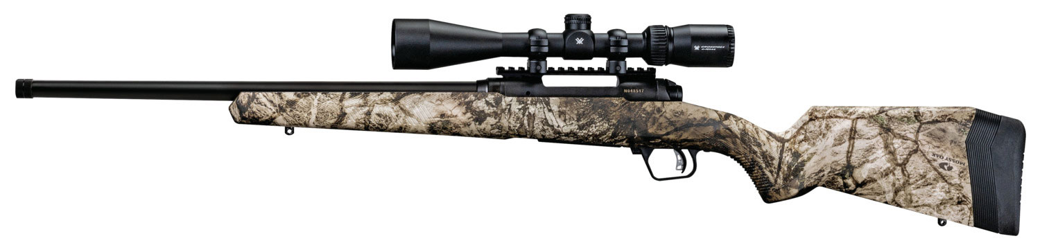 SAVAGE ARMS 110 Apex Predator XP 6.5 Creedmoor 24" 4rd Bolt Rifle w/ Vortex 4-12x44 Scope -Mossy Oak