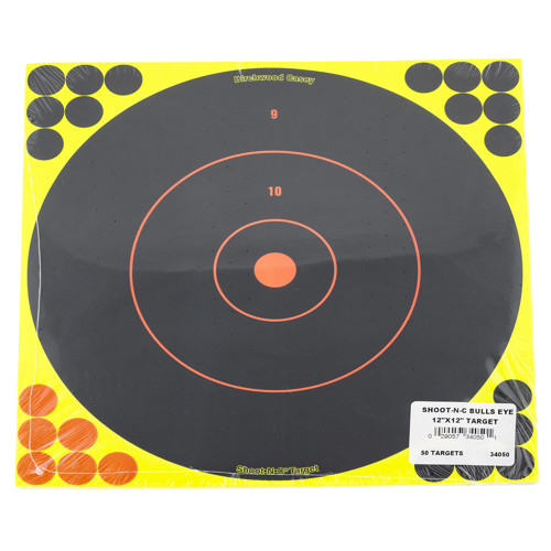 Birchwood Casey E&F Shoot-N-C Bullseye Targets 15cm 12 Per Package 34589
