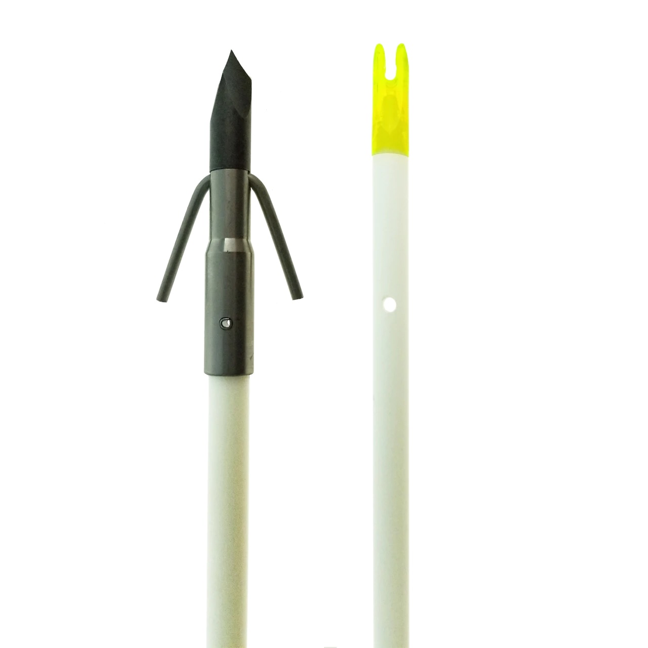 MUZZY Classic White Fish Arrow w/Gar Point w/nock