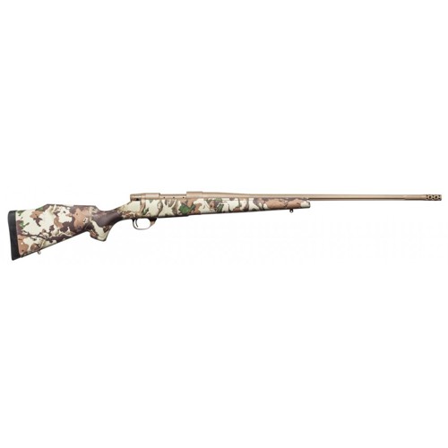 WEATHERBY Vanguard First Lite 65 Creedmoor 24 31 Bolt Rifle w Fluted Barrel  FDE  Fusion Camo