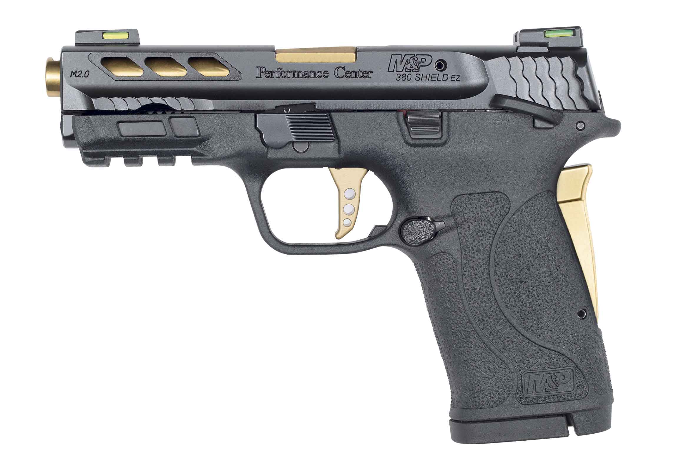 SMITH & WESSON Performance Center M&P380 Shield EZ M2.0 380ACP 3.8" 8rd Pistol w/ Gold Ported Barrel