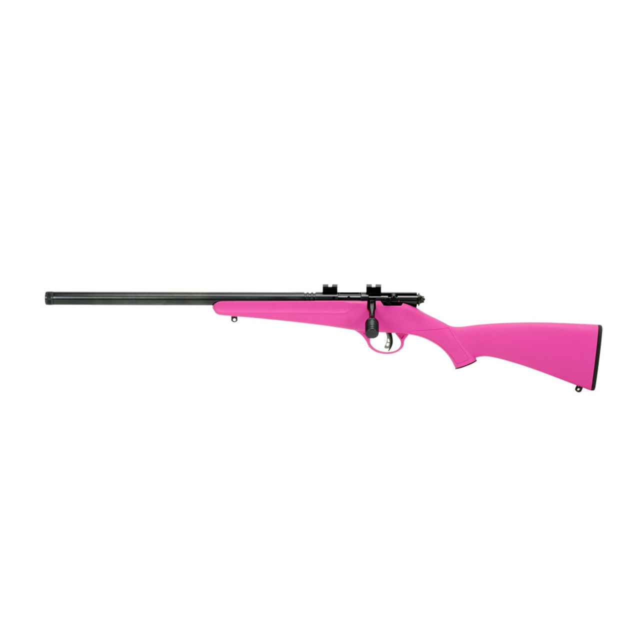 SAVAGE ARMS Rascal FLV-SR LEFT HAND 22LR 16.1" Bolt Rifle w/ Threaded Barrel - Pink / Black