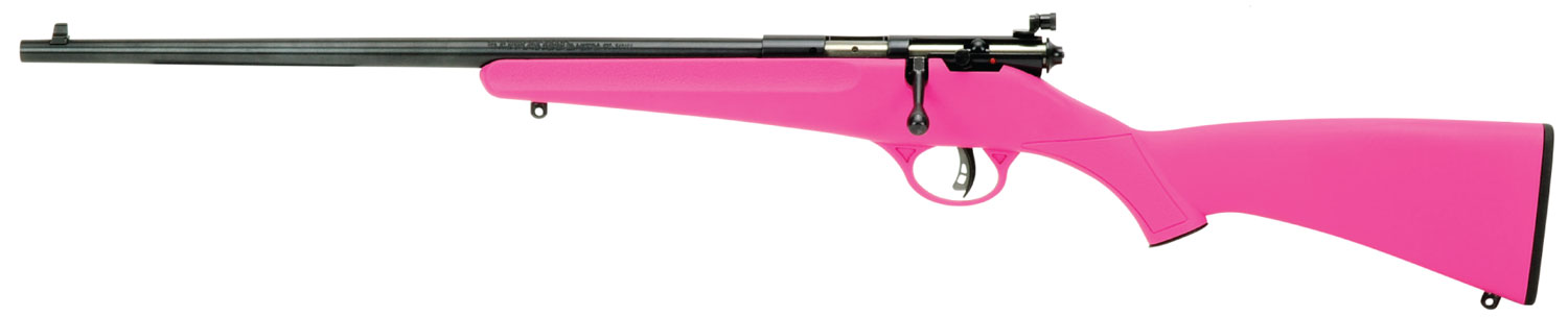 SAVAGE ARMS Rascal Left Hand 22LR 16.125" Bolt Rifle - Pink / Black