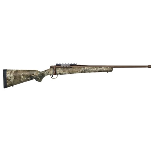 MOSSBERG Patriot 22250 Rem 22 51 Bolt Rifle w Fluted Threaded Barrel  Brown  TrueTimber Strata