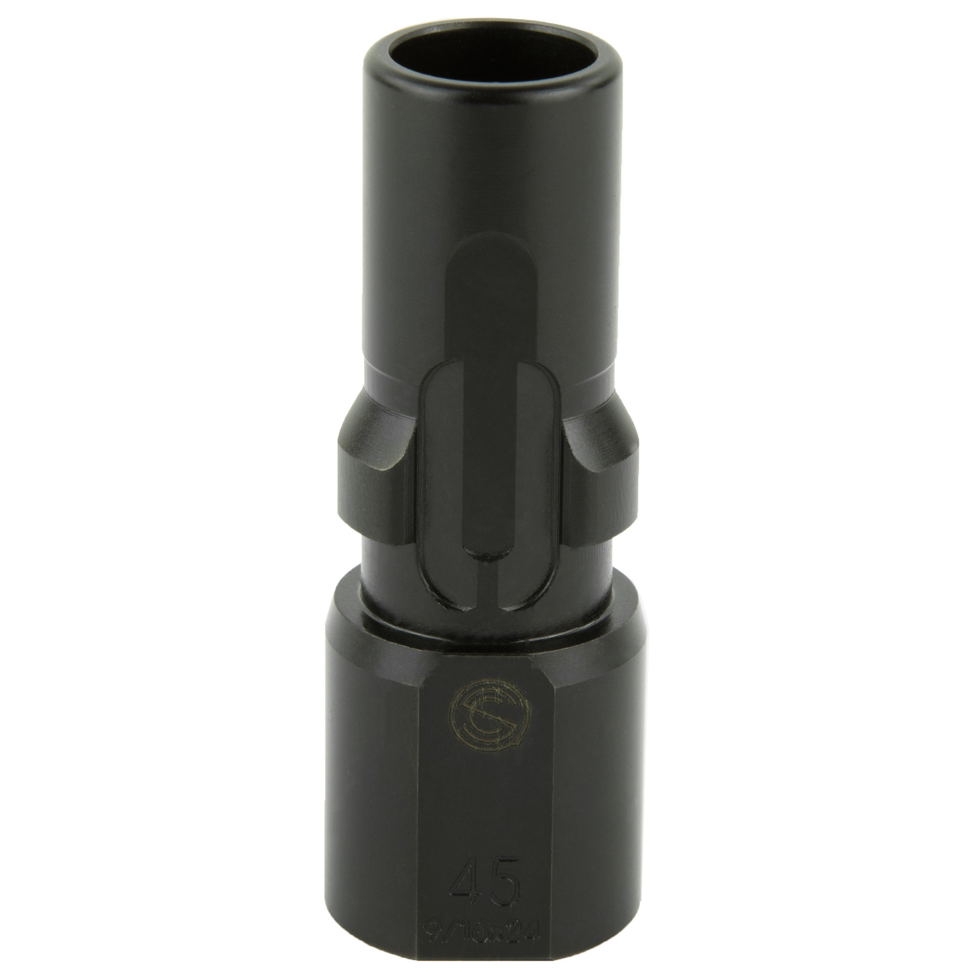 SilencerCo Silencerco 3 Lug Muzzle Device 45 ACP M16X1 Lh Threads Black