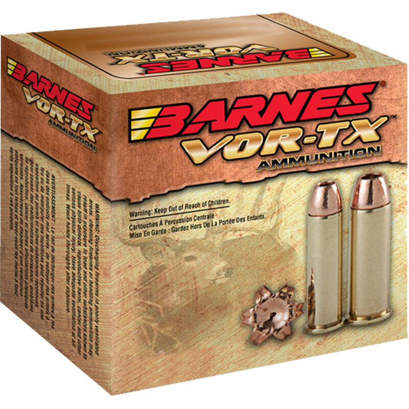 Barnes Bullets 22037 VOR-TX Handgun 41Rem Mag 180gr Barnes 20 Per Box/10 Case