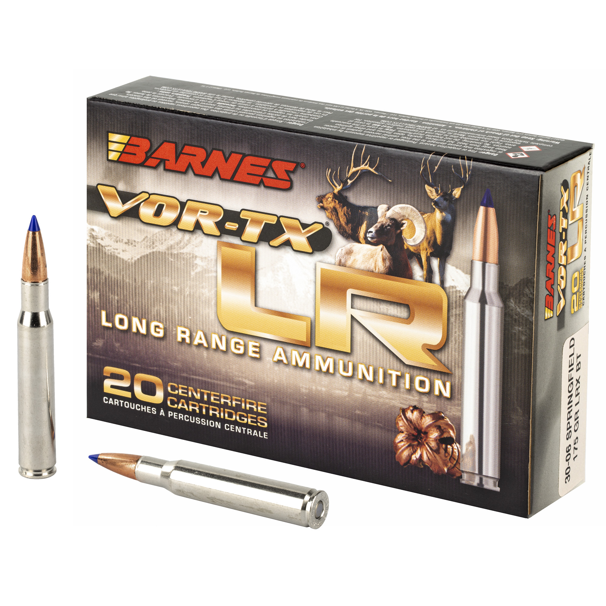 Barnes Bullets BARNES AMMO VOR-TX LR 30-06 Springfield 175gr LRX BT Ammunition | 20 Rounds