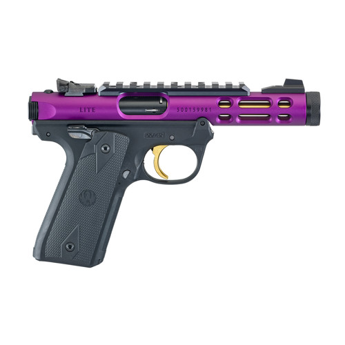 RUGER Mark IV 2245 Lite 22LR 44 10rd Pistol w Threaded Barrel  Purple