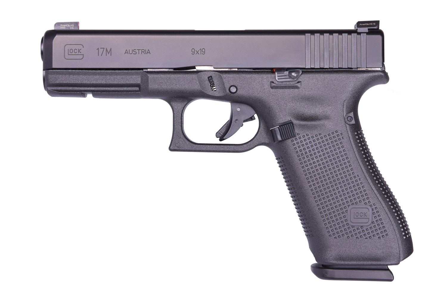 Glock GLOCK G17M 9mm 4.49" 17rd Pistol w/ Ameriglo Night Sights | Black