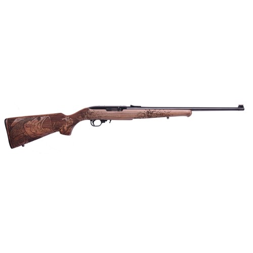 RUGER 1022 Carbine 22LR 185 10rd SemiAuto Rifle  Blued  Engraved Bass Walnut