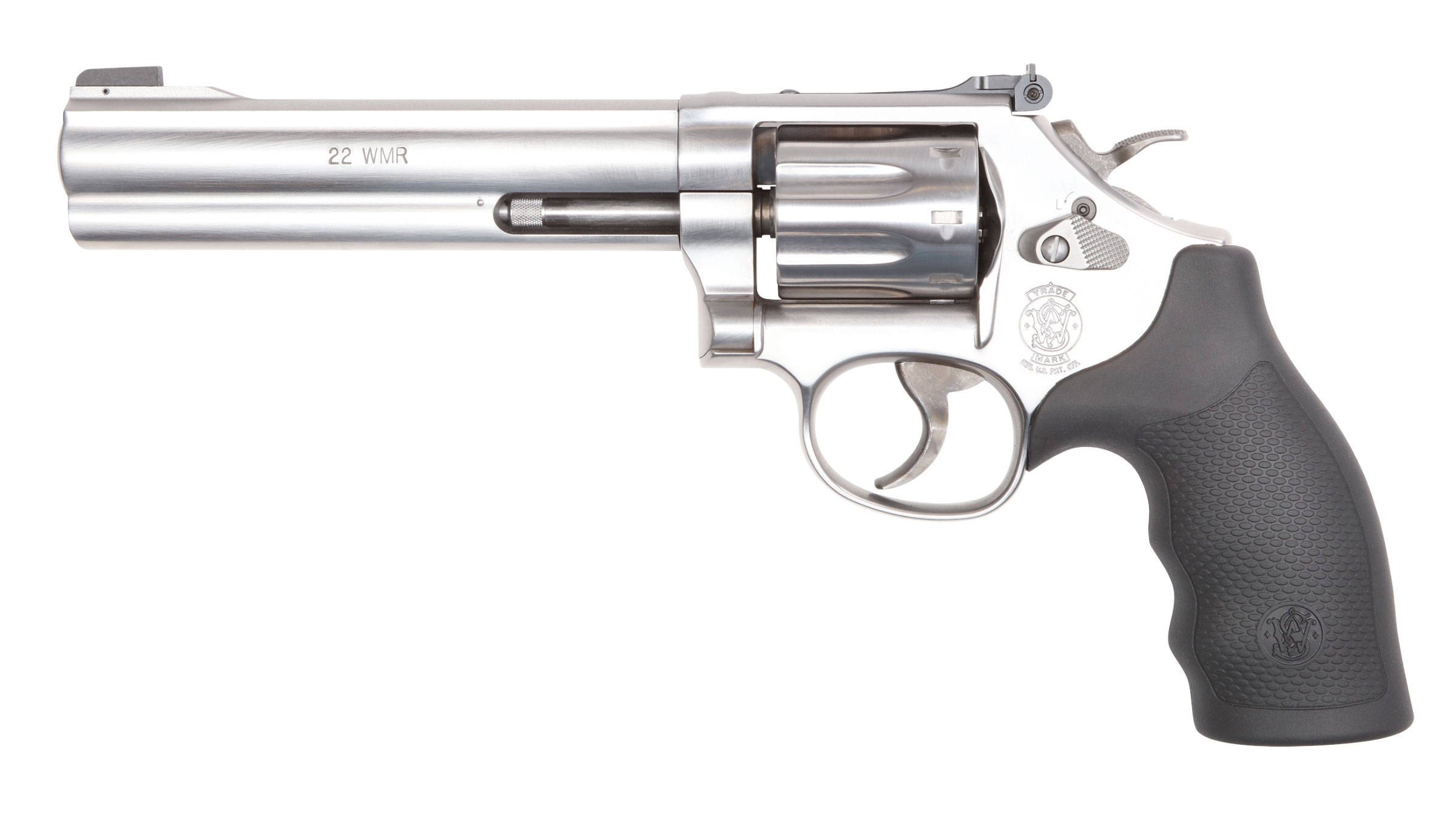 SMITH & WESSON M648 22 WMR 6" 8rd K-Frame Revolver - Stainless