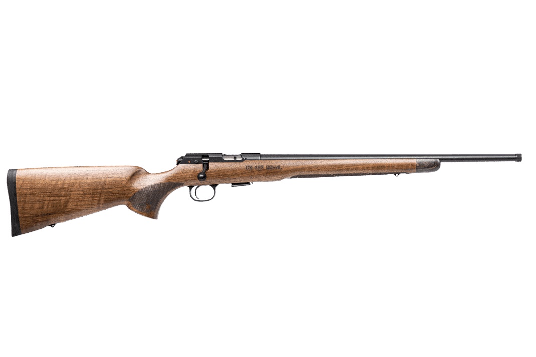 CZ-USA 457 Royal 22LR 20.5" 5rd Bolt Rifle w/ Threaded Barrel - Black / Walnut