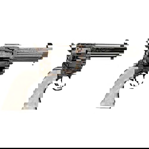 URBERTI 1873 Dalton Cattleman 45 LC 55 6rd Revolver  Engraved Case Hardened  Ivory