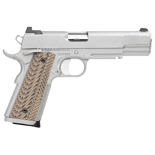 DAN WESSON Specialist 1911 10MM 5 81 Pistol w Tritium Sights  Stainless  Tan G10 Grips