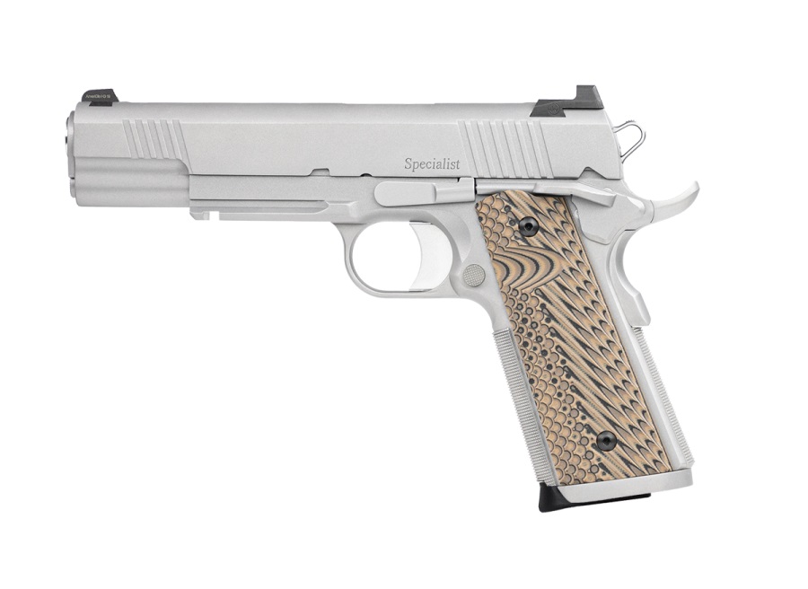 DAN WESSON Specialist 1911 9mm 5" 10rd Pistol w/ Night Sights - Stainless | G10