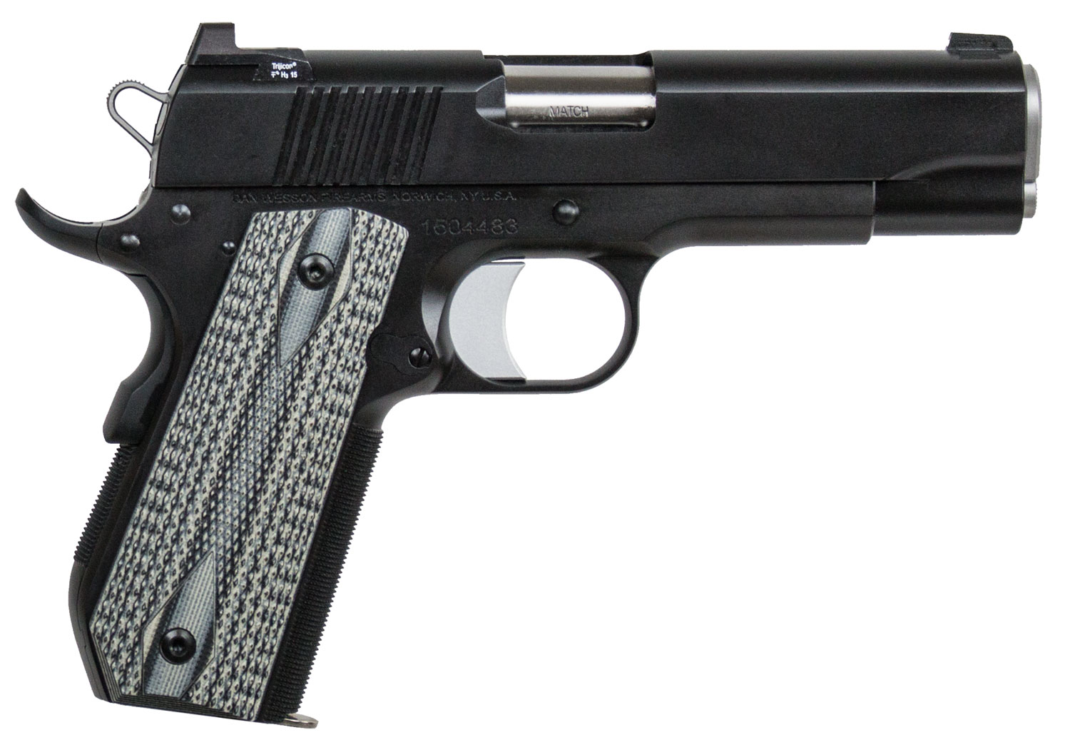 DAN WESSON 1911 V-Bob 45ACP 4.25″ 8rd Pistol w/ Night Sights | Black