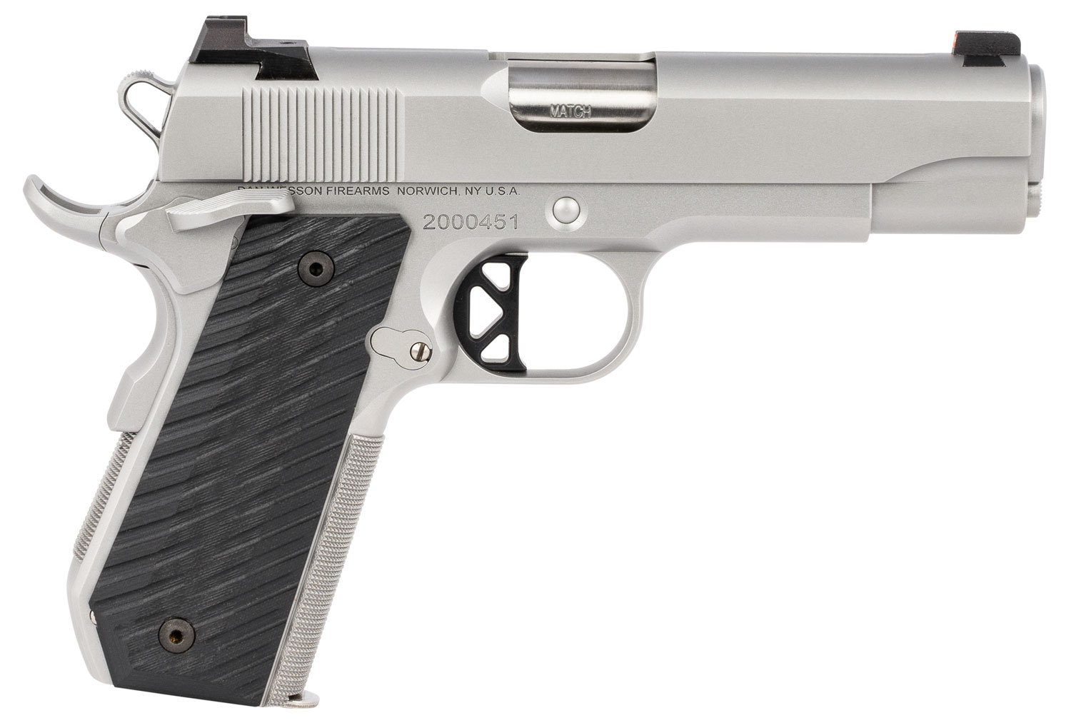 DAN WESSON 1911 V-Bob 45ACP 4.25" 8rd Pistol w/ Night Sights | Stainless